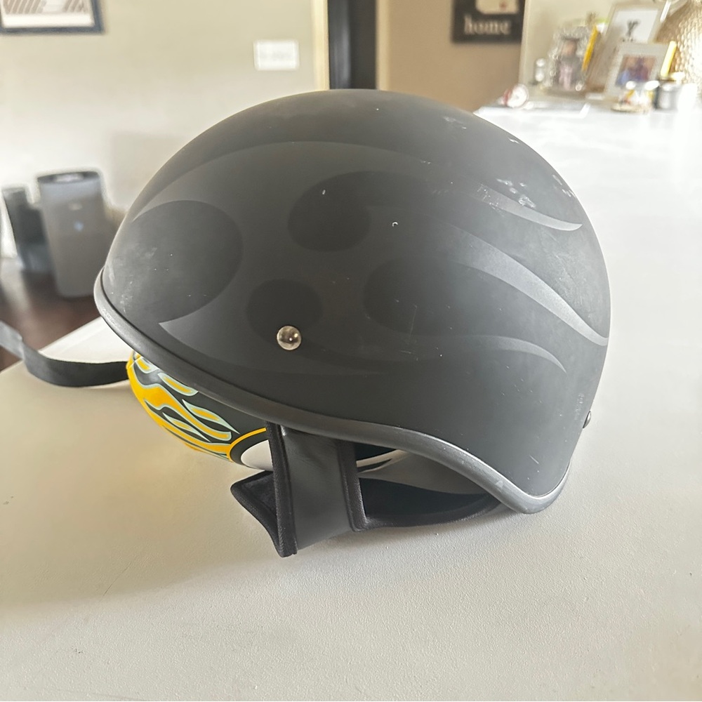 Matte Black Motorcycle Helmet